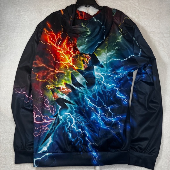 Performance Sweatshirt Mens Size 2XL Fits like XL Y2K Inspired Rave Streetwear - Picture 6 of 6